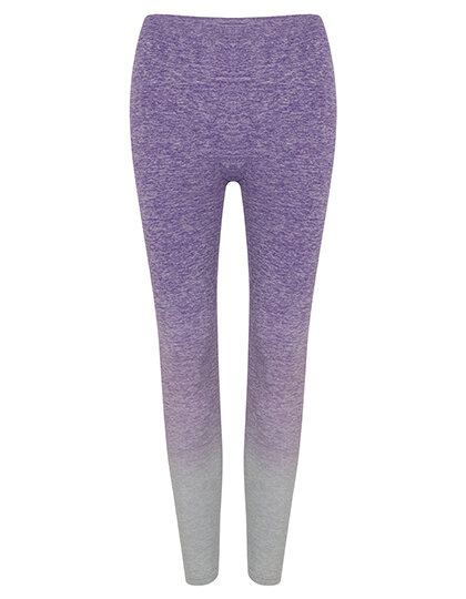Hosen in Purple - Light Grey Marl: Ladies` Seamless Fade Out Leggings TL300 von Tombo