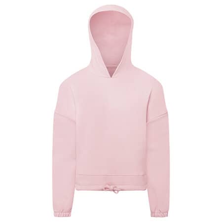 TriDri Kids Recycled Cropped Oversize Hoodie Light Pink