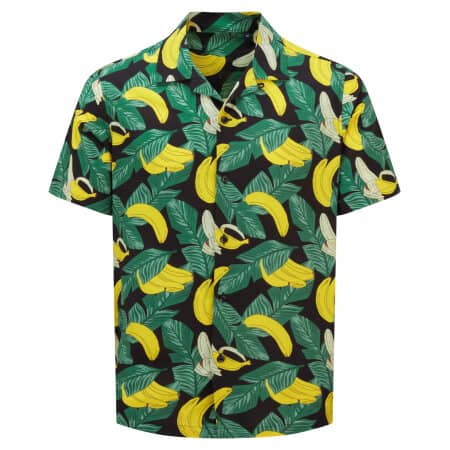 WOMBAT® Men´s Shirt Black-Yellow