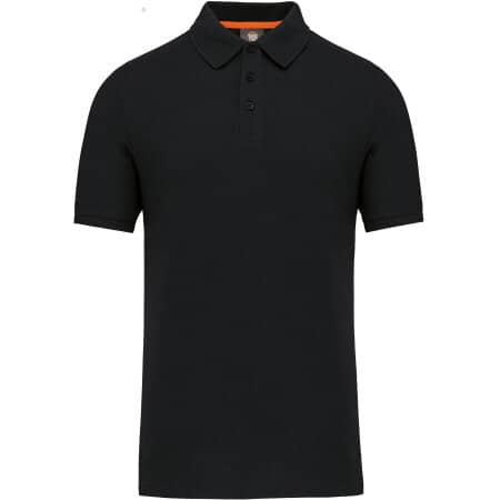 WK. Designed To Work Umweltfreundliches Herren-Polohemd Black