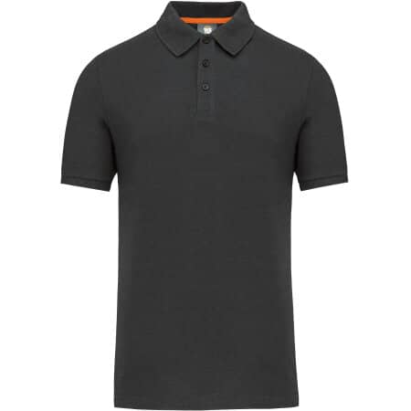 WK. Designed To Work Umweltfreundliches Herren-Polohemd Dark Grey