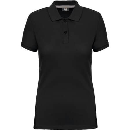 WK. Designed To Work Kurzarm-Polohemd für Damen Black