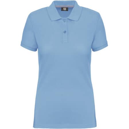WK. Designed To Work Kurzarm-Polohemd für Damen Sky Blue