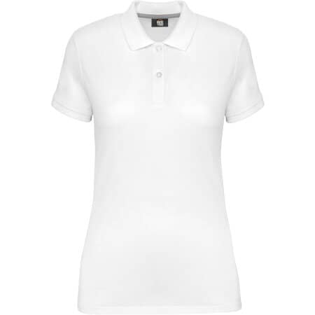 WK. Designed To Work Kurzarm-Polohemd für Damen White