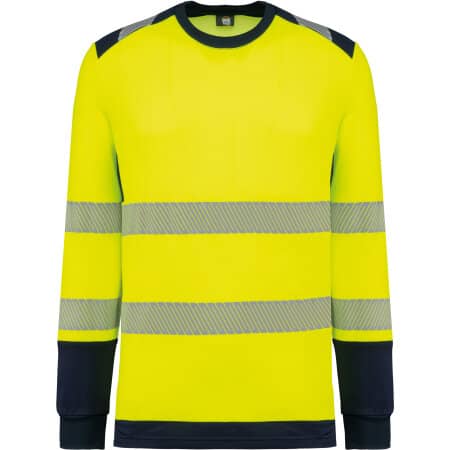 WK. Designed To Work Recyceltes Sicherheits-T-Shirt mit langen Ärmeln 