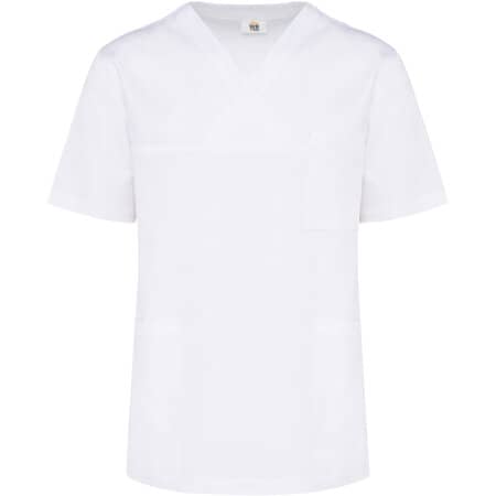 WK. Designed To Work Kurzärmlige Unisex-Tunika aus Baumwolle 