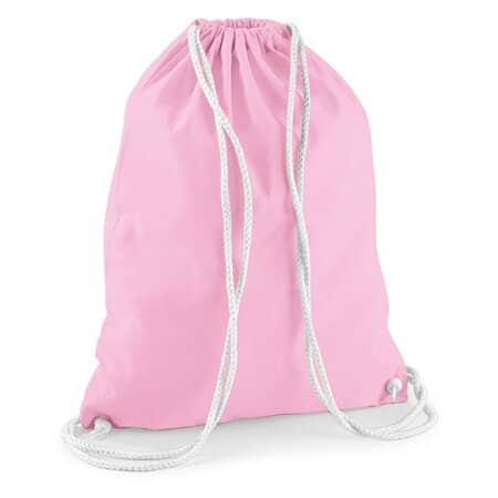 Westford Mill Cotton Gymsac Classic Pink|White