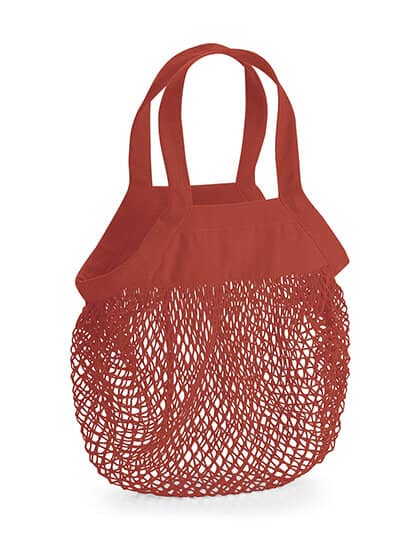 Taschen in Orange Rust: Organic Cotton Mini Mesh Grocery Bag WM151 von Westford Mill