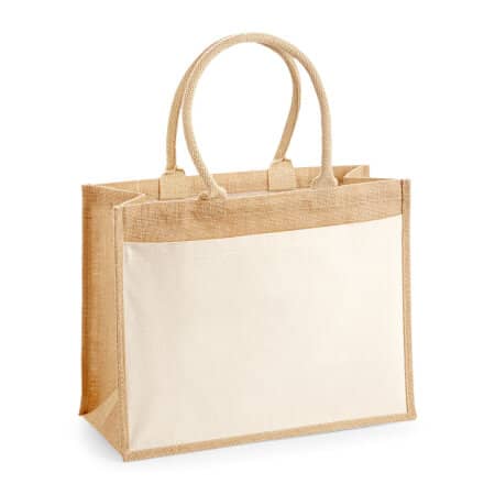 Westford Mill Cotton Pocket Jute Shopper 
