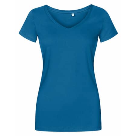 X.O by Promodoro Women´s V-Neck T-Shirt Petrol
