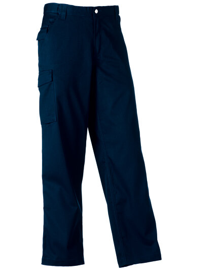 Hosen in French Navy: Workwear-Hose aus Polyester-/Baumwoll-Twill Z001 von Russell