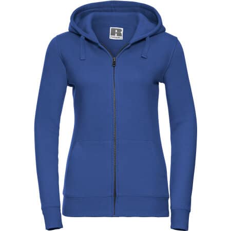 Russell Ladies` Authentic Zipped Hood Bright Royal
