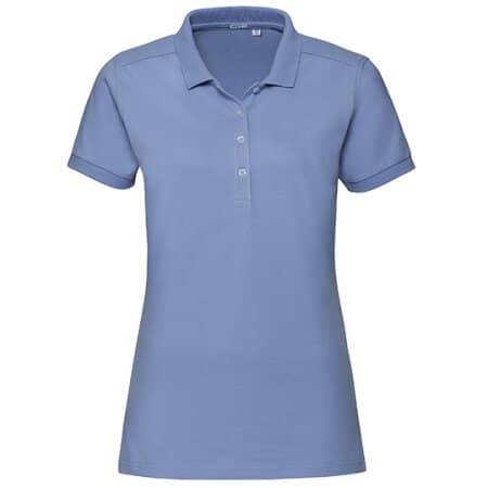 Russell Ladies` Stretch Polo Sky