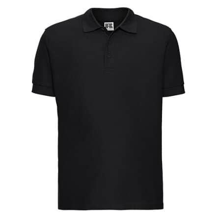 Russell Men`s Ultimate Cotton Polo Black