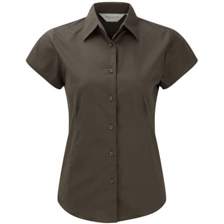 Russell Ladies` Short Sleeve Fitted Shirt 