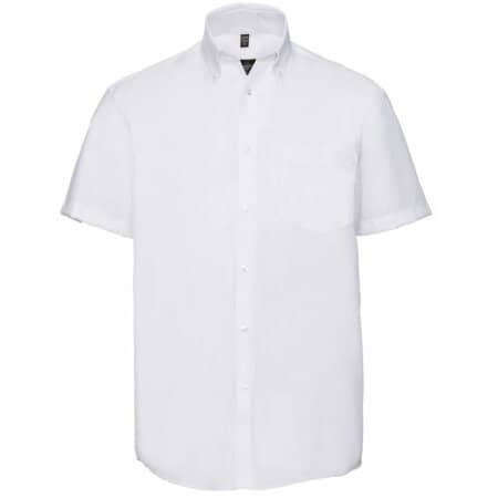 Russell Men`s Short Sleeve Ultimate Non-Iron Shirt White